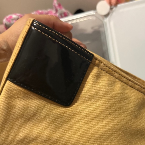 Tory Burch Tan Twill Ella Tote Bag - Picture 9 of 10